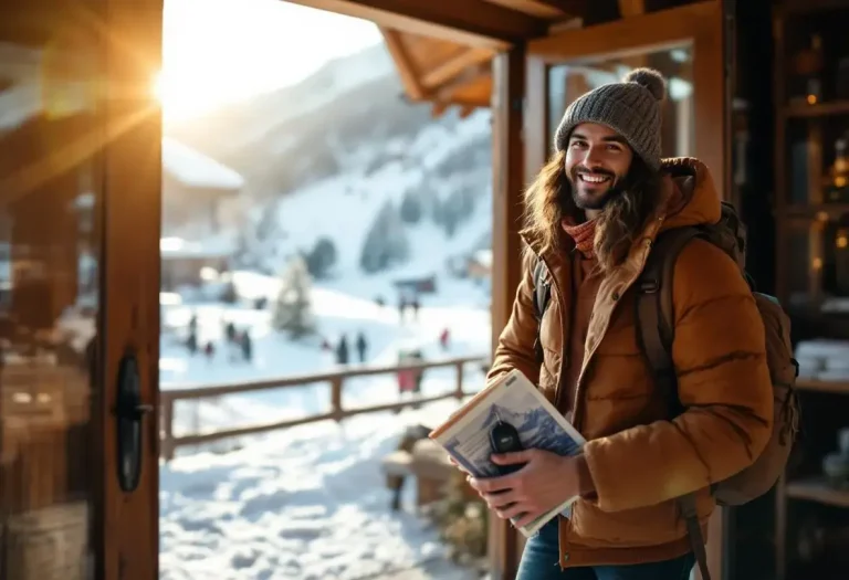station de ski dans les alpes