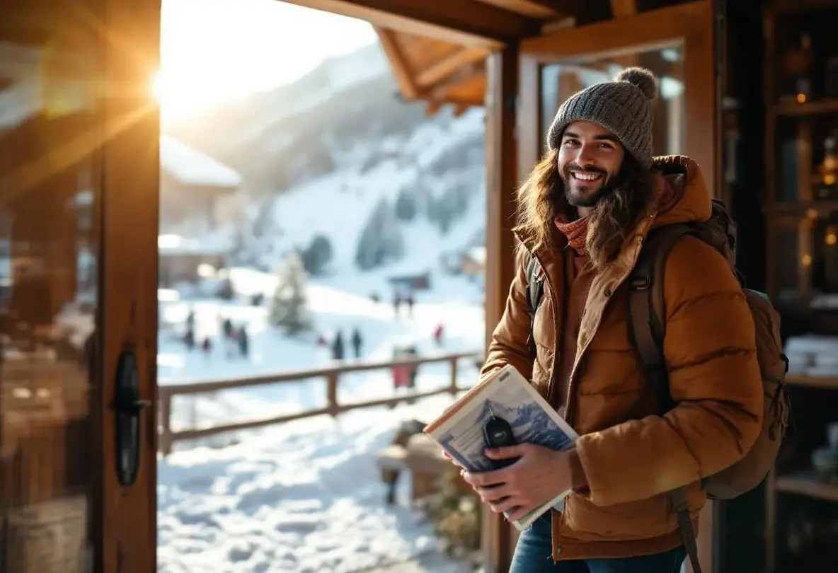 station de ski dans les alpes